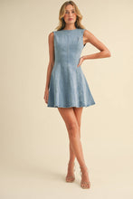 Load image into Gallery viewer, Delia Mini Denim Dress