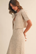 Load image into Gallery viewer, Oatmeal Sweater Dress with Cardigan