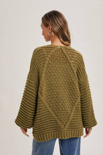 Load image into Gallery viewer, Olive You Cable Knit Cardigan