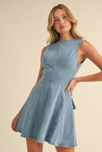 Load image into Gallery viewer, Delia Mini Denim Dress