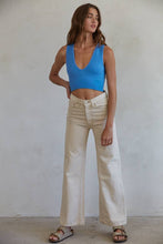 Load image into Gallery viewer, S1047 | TAKE THE PLUNGE TANK: ML / Washed Denim