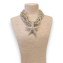 Load image into Gallery viewer, Chunky Beaded Starfish Necklace | Summer Statement Jewelry