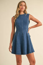 Load image into Gallery viewer, Delia Mini Denim Dress