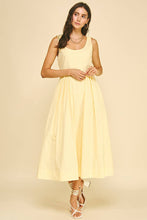 Load image into Gallery viewer, Celine Butter Yellow A-Line Midi Dress