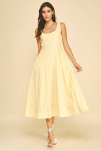 Load image into Gallery viewer, Celine Butter Yellow A-Line Midi Dress