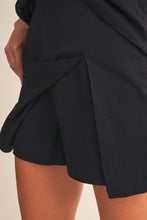 Load image into Gallery viewer, PEPLUM TOP AND SLIT MINI SKORT