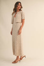 Load image into Gallery viewer, Oatmeal Sweater Dress with Cardigan