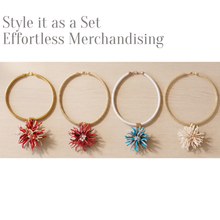 Load image into Gallery viewer, Wynn Coral Flower Collar Necklace | Handmade Statement Jewelry
