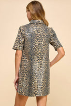 Load image into Gallery viewer, Animal Printed Shirt Dress