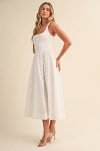 Load image into Gallery viewer, White Seersucker Coastal Dress