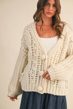 Load image into Gallery viewer, Caroline Chunky Knit Oversized Cardigan