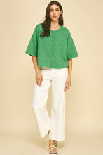 Load image into Gallery viewer, Kelly Green Half Sweater