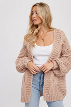 Load image into Gallery viewer, Olive You Cable Knit Cardigan
