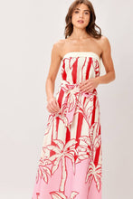 Load image into Gallery viewer, Palm Tree Strapless Dress