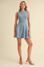 Load image into Gallery viewer, Delia Mini Denim Dress