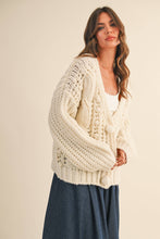 Load image into Gallery viewer, Caroline Chunky Knit Oversized Cardigan