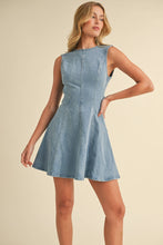 Load image into Gallery viewer, Delia Mini Denim Dress