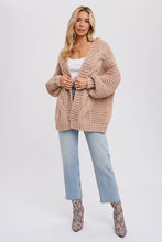 Load image into Gallery viewer, Olive You Cable Knit Cardigan