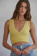 Load image into Gallery viewer, S1047 | TAKE THE PLUNGE TANK: SM / Dusty Yellow