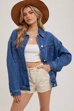 Load image into Gallery viewer, Julie Oversized Denim Jacket