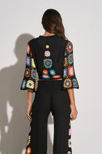 Load image into Gallery viewer, Rainbow Linen Crochet Tie Top Elan