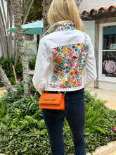 Load image into Gallery viewer, Summer Flowers Denim Jacket