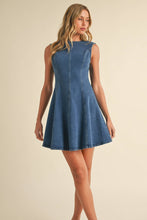 Load image into Gallery viewer, Delia Mini Denim Dress