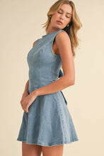 Load image into Gallery viewer, Delia Mini Denim Dress