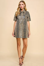 Load image into Gallery viewer, Animal Printed Shirt Dress