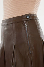 Load image into Gallery viewer, Leather Pleated Skirt