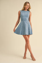 Load image into Gallery viewer, Delia Mini Denim Dress