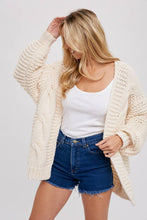 Load image into Gallery viewer, Olive You Cable Knit Cardigan