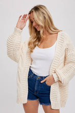 Load image into Gallery viewer, Olive You Cable Knit Cardigan