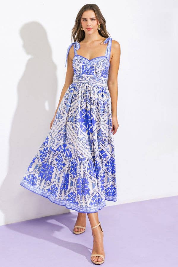 Santorini Blue Dress – Estelle&Bea Boutique