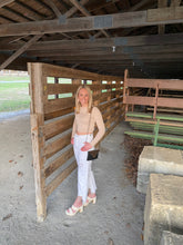 Load image into Gallery viewer, White Blue Revival 90's Rhinestone Denim Jeans