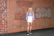 Load image into Gallery viewer, Ruffle White Denim Skort
