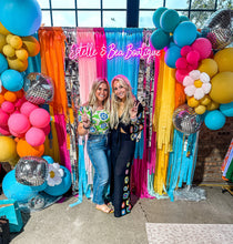 Load image into Gallery viewer, Rainbow Linen Crochet Tie Top Elan