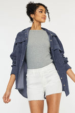 Load image into Gallery viewer, Kancan White Fray Hem Shorts