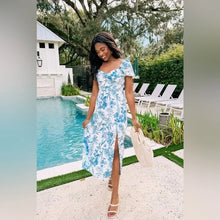 Load image into Gallery viewer, Blue Hawaiian Dress