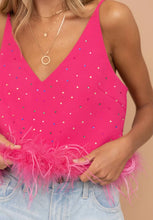 Load image into Gallery viewer, Midnights Studded Feather Tank