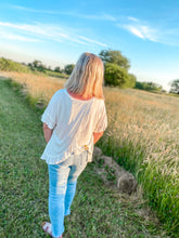 Load image into Gallery viewer, Daisy Ruffle White Tee