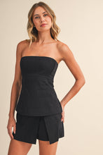 Load image into Gallery viewer, PEPLUM TOP AND SLIT MINI SKORT

