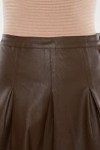 Load image into Gallery viewer, Leather Pleated Skirt
