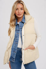 Load image into Gallery viewer, Denim Puffer Vest
