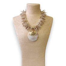 Load image into Gallery viewer, White Coral Branch Shell Necklace | Handmade Statement Boho

