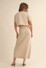 Load image into Gallery viewer, Oatmeal Sweater Dress with Cardigan
