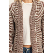Load image into Gallery viewer, Herringbone Sweater Cardigan
