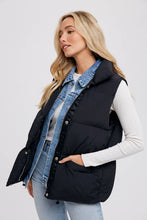 Load image into Gallery viewer, Denim Puffer Vest
