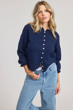 Load image into Gallery viewer, Essential Button Down Cardigan Top: Butter / L
