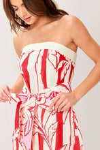Load image into Gallery viewer, Palm Tree Strapless Dress
